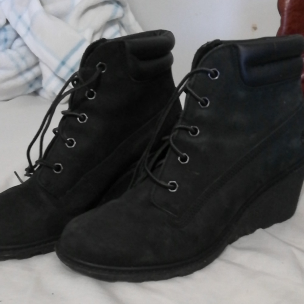 Wedge booties.